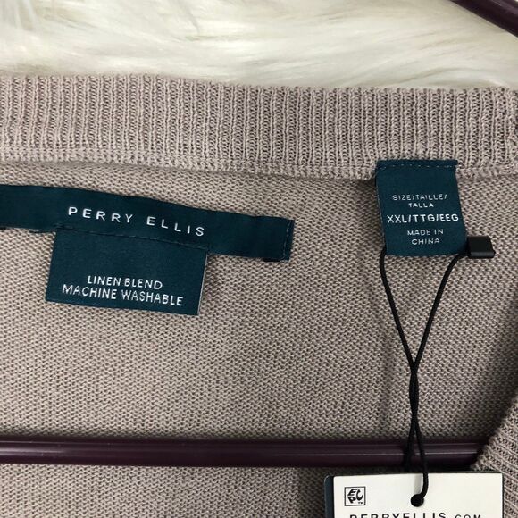 Men’s NWT Pierre Cardin Linen/Modal Blend Shirt, Pullover, Super Soft SZ XXL - Picture 5 of 6